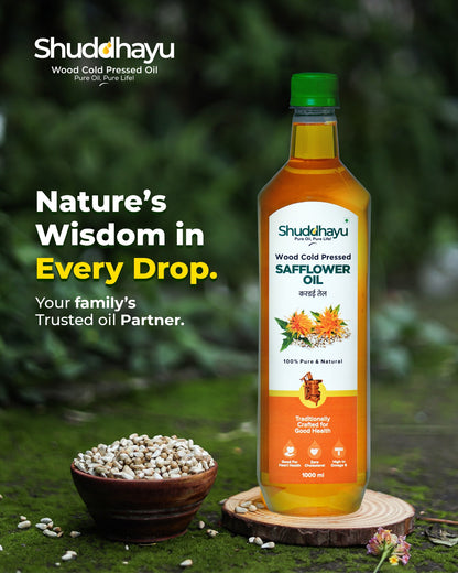 Wood Cold Pressed Kardai (Safflower) Oil