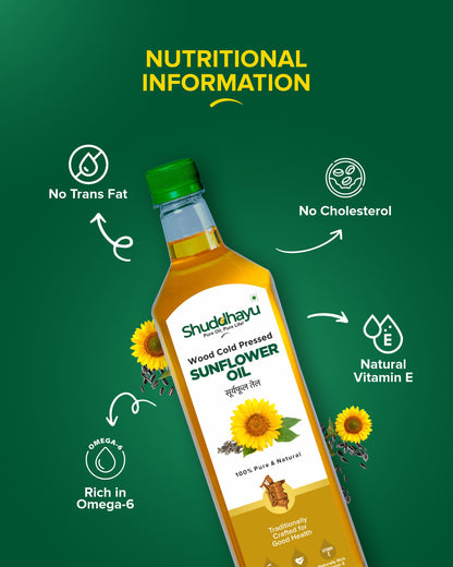 Wood Cold Pressed Sunflower Oil