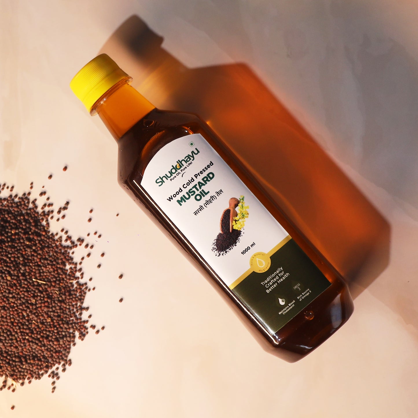 Wood Cold Pressed Black Til (Sesame) Oil
