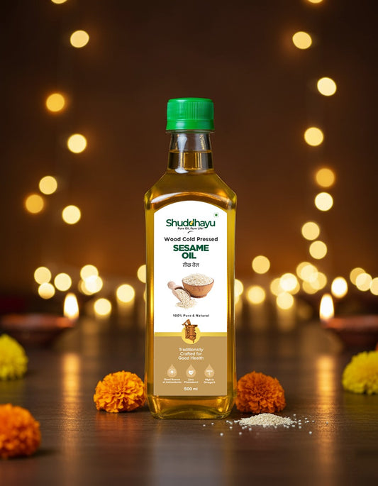 Wood Cold-Pressed White Til (Sesame) Oil