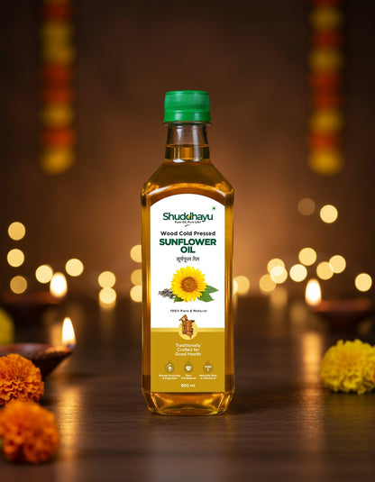 Wood Cold Pressed Sunflower Oil